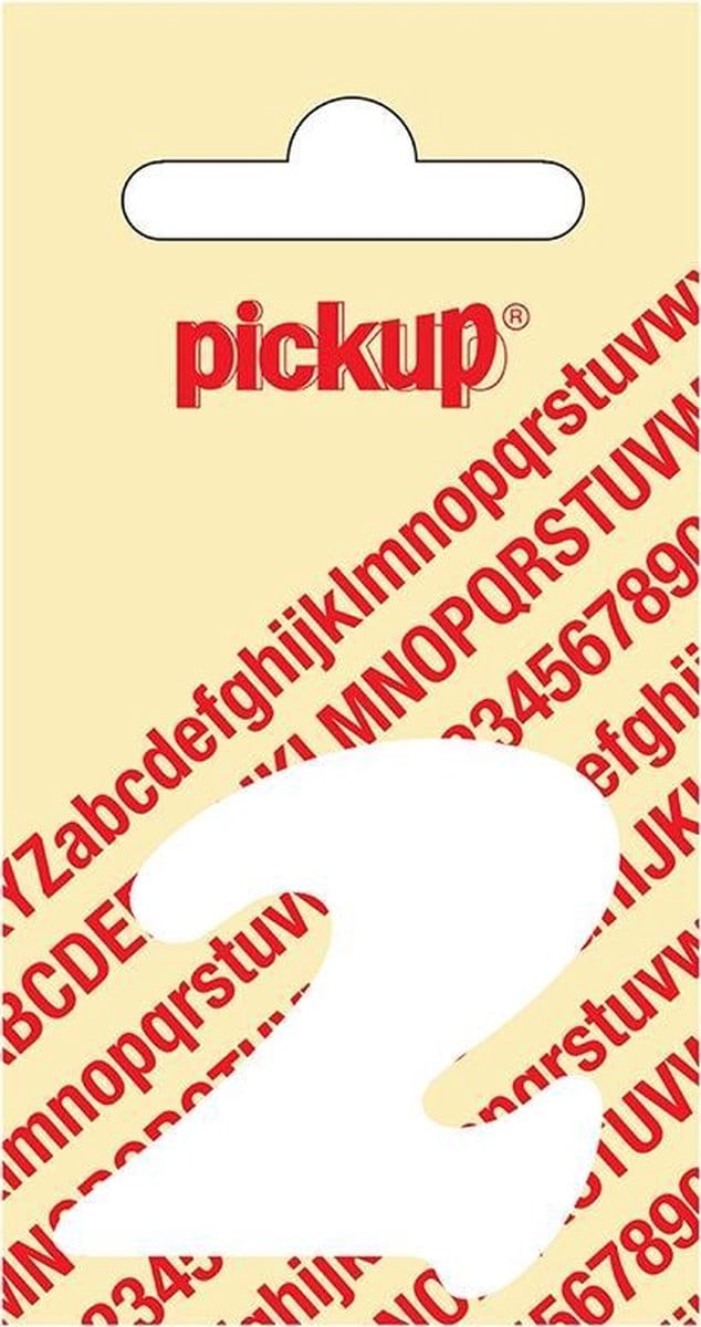 Pickup plakcijfer CooperBlack 40 mm - wit 2