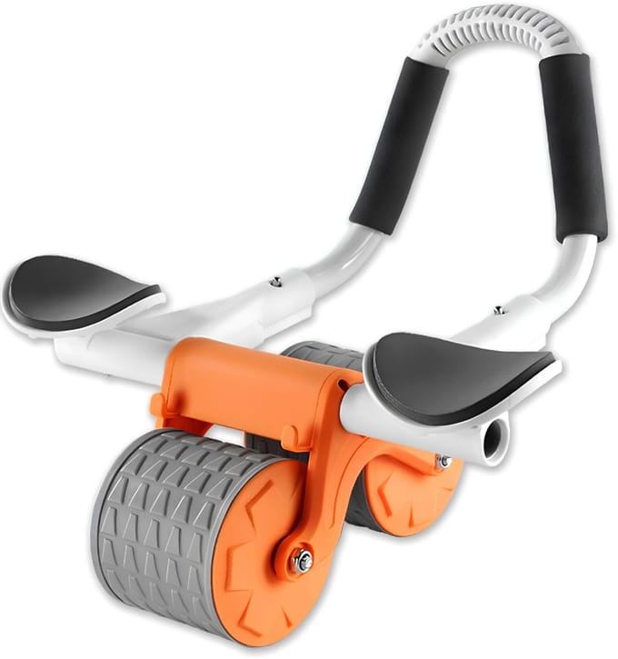 TIM® Ab Roller - Ab Wheel - Buikspiertrainers - Oranje - 42cm x 40cm x 17cm
