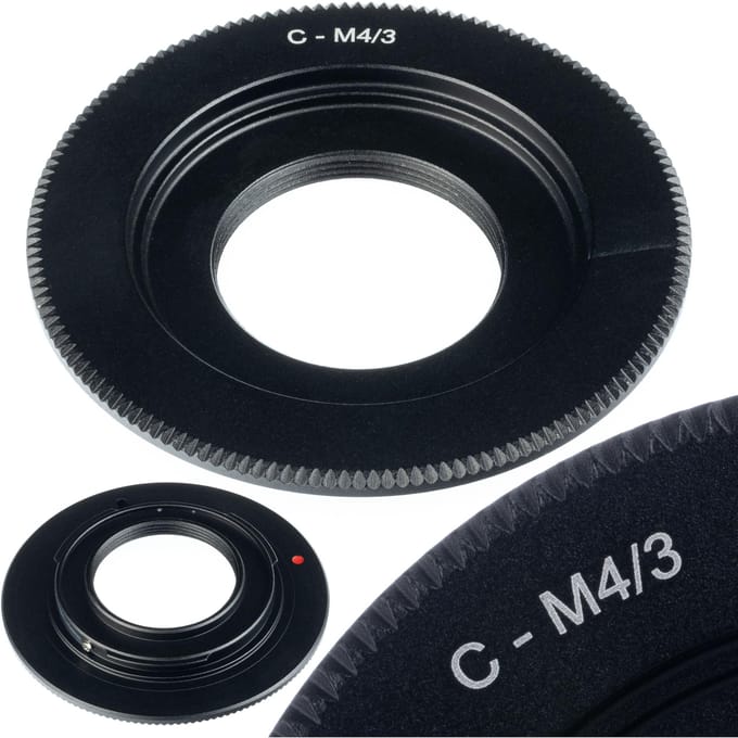 Rosfix Adapter C-Mount naar Micro 4/3 - Geanodiseerd Aluminium - Geschikt voor Olympus PEN