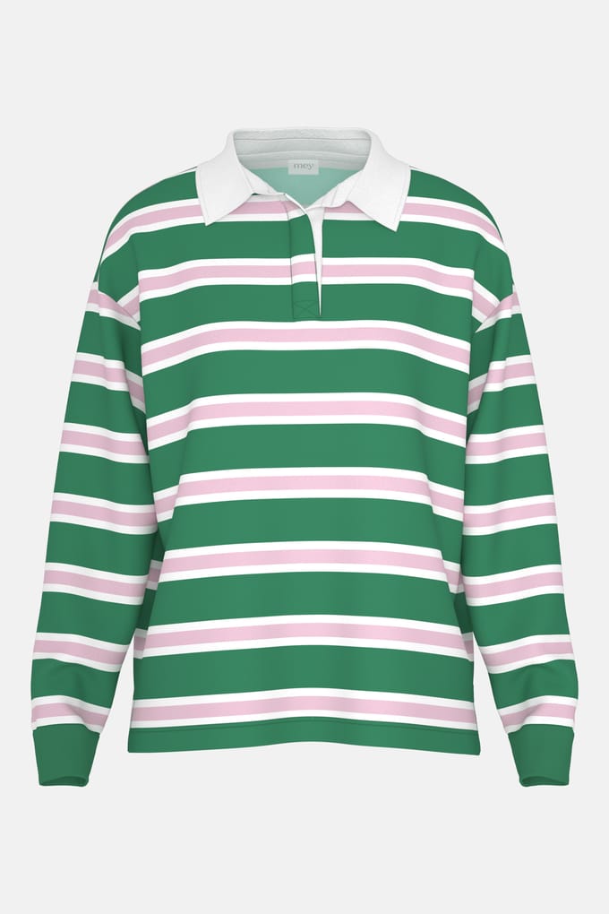 Sweatshirt Serie Touchline Stripes Lucky Green