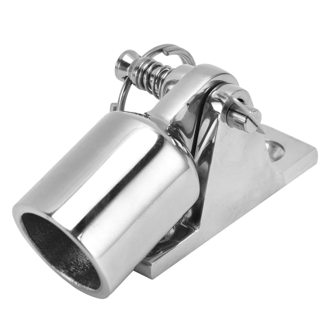 Biminitop Montagebeslag 316 Roestvrij Staal Dekscharnier Pijp Oog Eindkap Hardware 22mm white