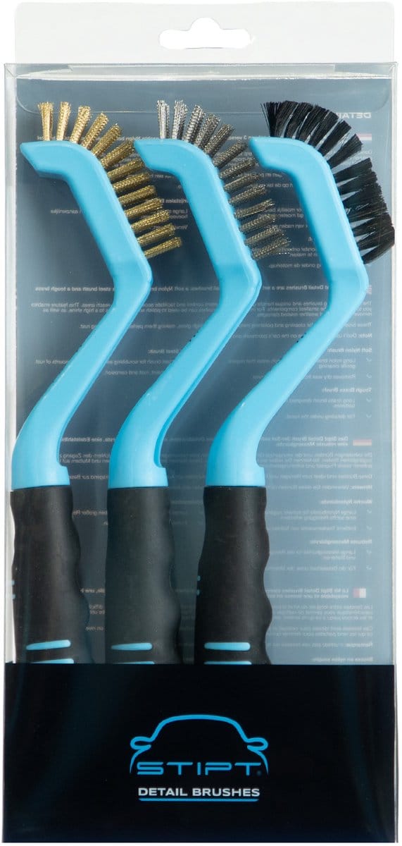 Stipt - Detail Brushes 3 stuks - Stipt Reinigingborstels - Nylon, Messing en Stalen borstel