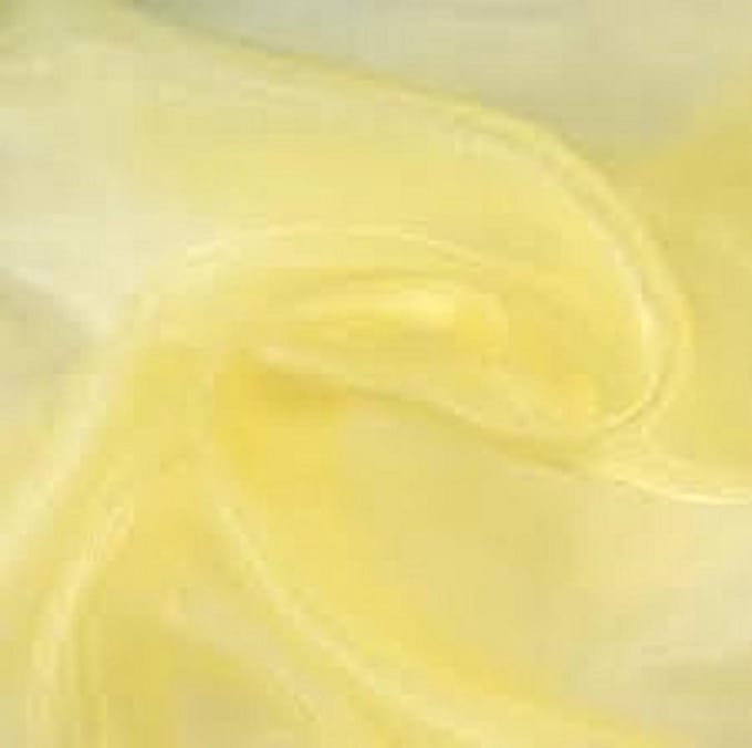 geel - organza stof op rol - 36 x 200 cm