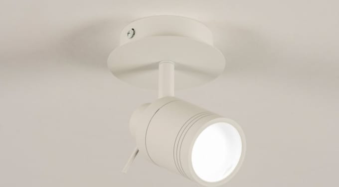 Lumidora Opbouwspot 72720 - DAISY - GU10 - Wit - Metaal - Badkamerlamp - IP44 - ⌀ 10 cm
