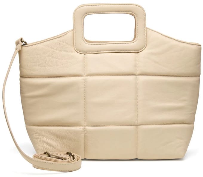 Chabo Bags - Queens Shopper - Schoudertas - Handtas - Leer - Roomwit