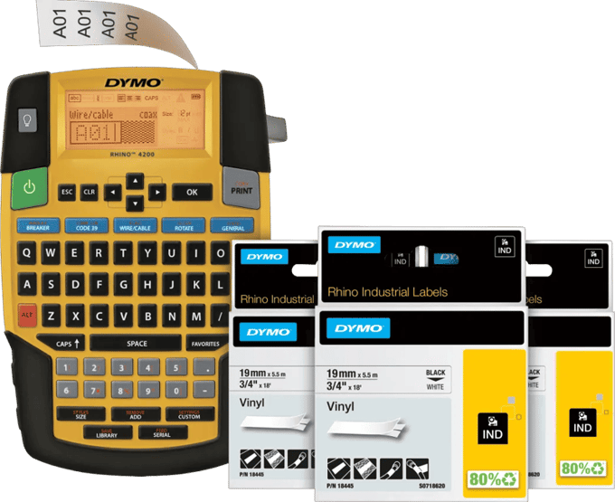 DYMO Rhino 4200 Labelprinter Qwerty + 3 extra labels