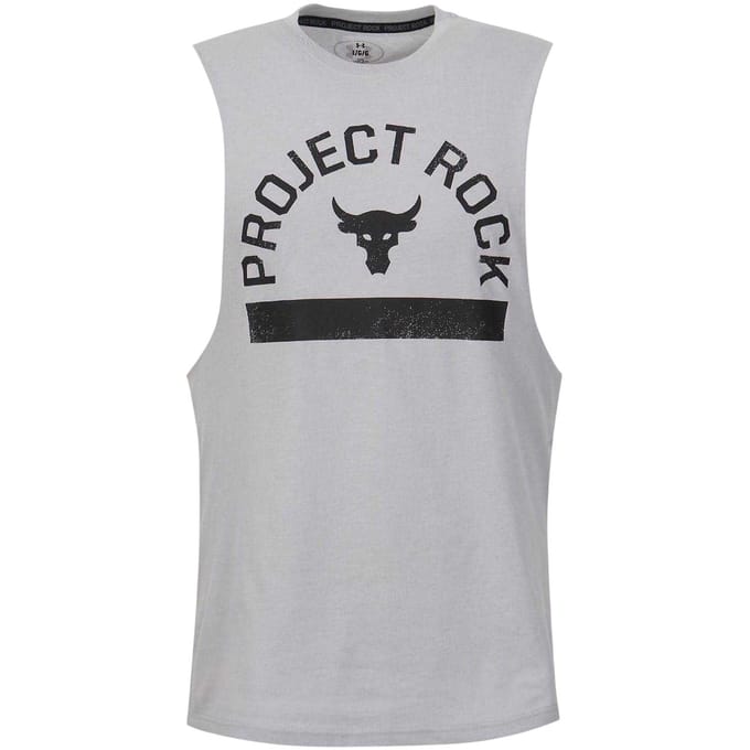 Under Armour Heren Project Rock Graphic Tanktop (Grijs)