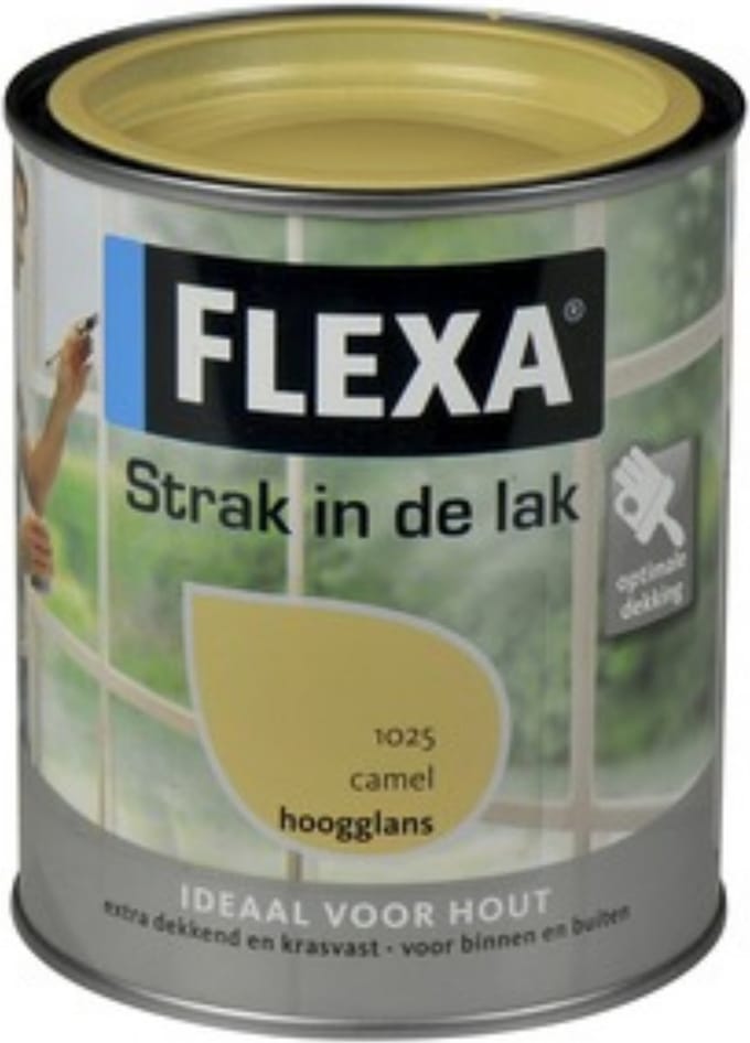 Flexa Strak In De Lak Zijdeglans 1025 Camel 0,75 L
