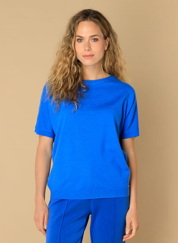IVY BEAU Eliz Tops - Brilliant Blue - maat 36