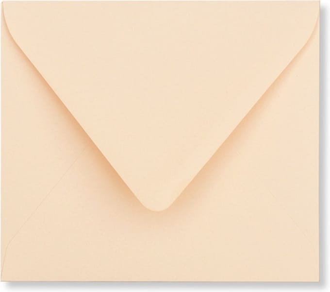 Envelop 12,5 x 14 Abrikoos, 60 stuks