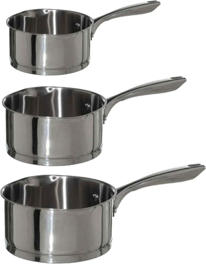 5Five - Steelpannen - Alle warmtebronnen - Set 3x - Dia 16/18/20 cm