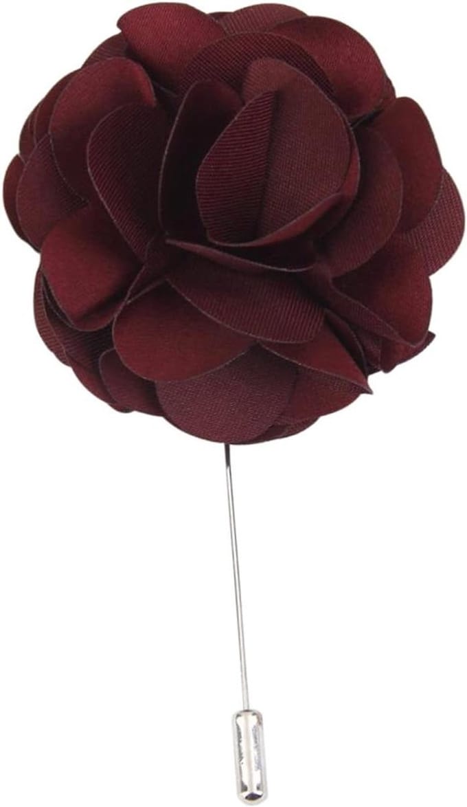 Satijnen Bloem - Dasspeld - Outfit Versieren - Handgemaakt Ontwerp - 9 cm Lengte - Wit