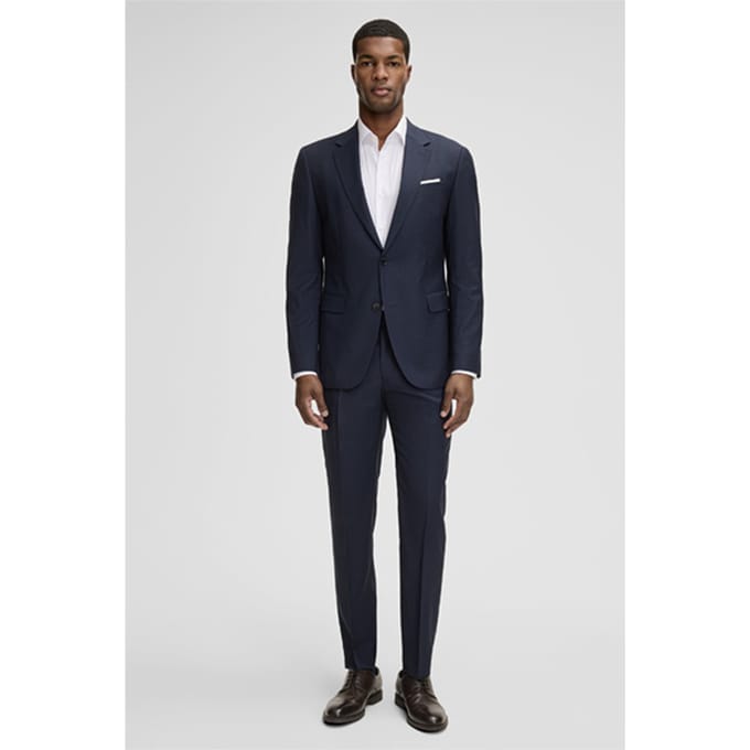 Kostuum Aidan-Melwin, donkerblauw met dessin