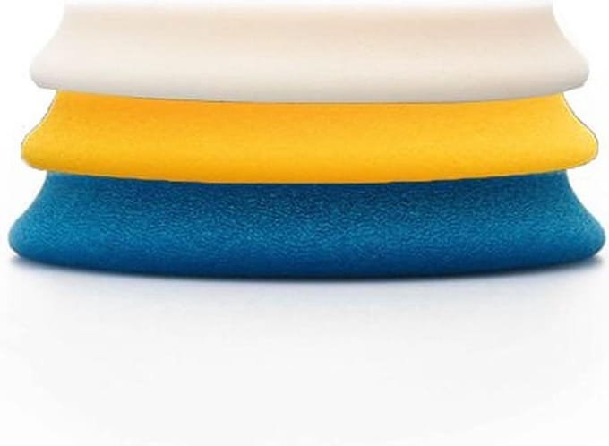 RUPES DA POLIJSTPAD BLAUW GEEL WIT 6 INCH 150MM KIT 3 ITEMS