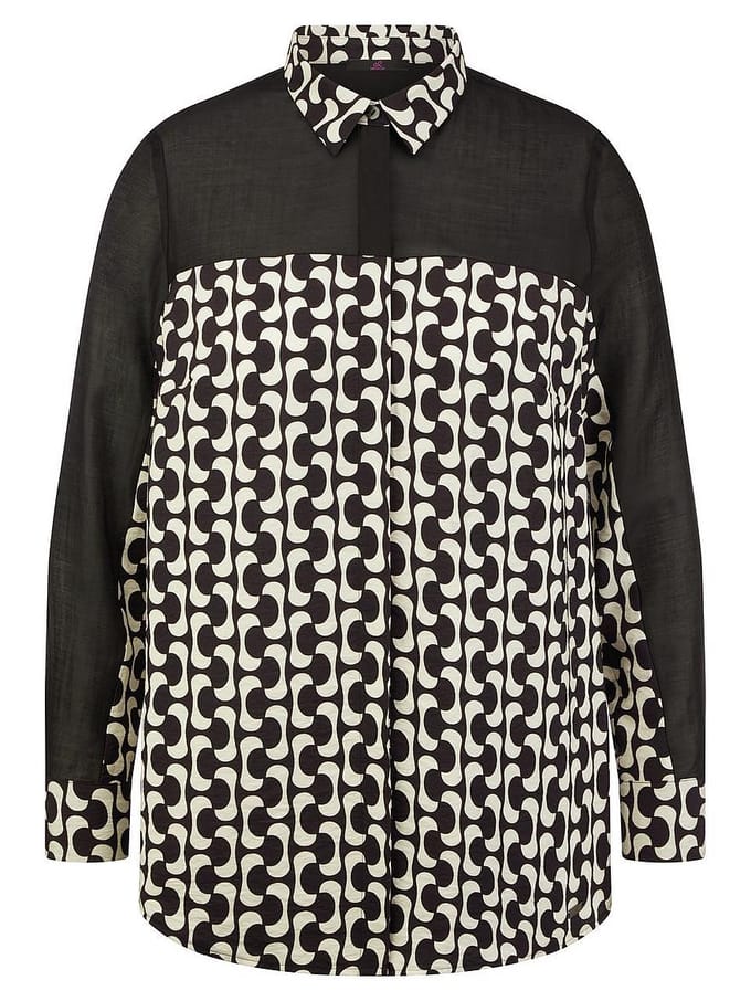 Blouse lange mouwen Van Emilia Lay zwart
