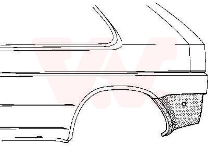 Van Wezel - ACHTER SCHERM VOOR VW GOLF II 1983-1991 ARC109146VWAN