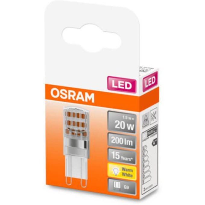 Osram LED spot PIN 1,9W/827 (20W) Transparant G9