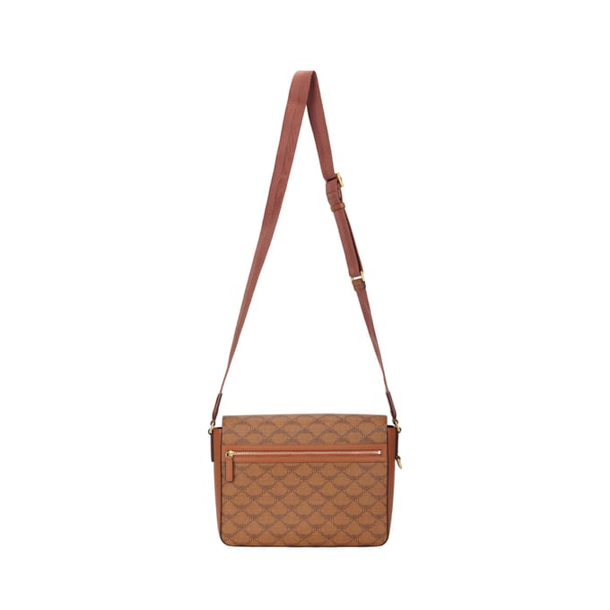 MCM Himmel Sac bandoulière avec logo all-over et bandoulière réglable Sac d'épaule homme Cognac MMMEAAC01CO001 Basic Set (Bag+Dust Bag)