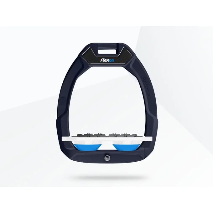 Veiligheidsstijgbeugels Plat Ultra Grip Groen/Wit/Blauw Flex-On Safe-On