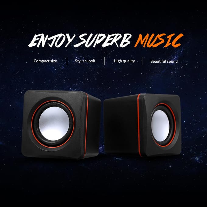 Haut-parleur de musique haut-parleur de bureau Mini haut-parleur de musique avec prise 3,5 mm pour