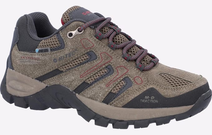 Hi-Tec Torca Low Mesh Dames Wandelschoenen Donker Taupe/Antraciet