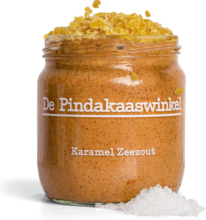 De Pindakaaswinkel Karamel Zeezout Pindakaas