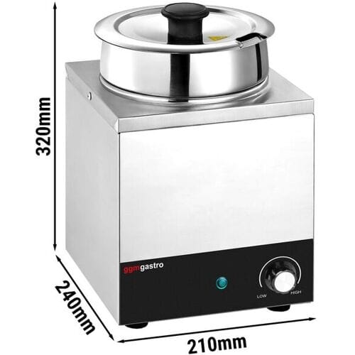 GGM Gastro Bain-marie hotpot - 1 pot 3,5L - 200W