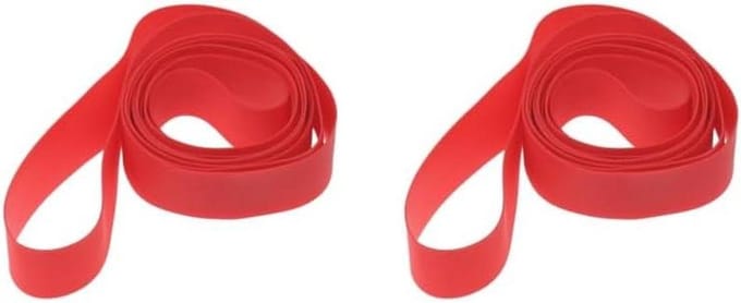 Fiets Band Bescherming - Velg Mat - Band Levensduur - Lichtgewicht Schild - 2 Set - Rood