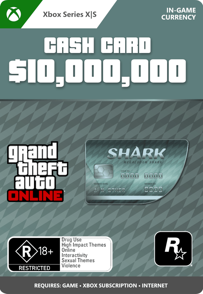 Megalodon Shark Card GTA Online (Xbox Series X|S)