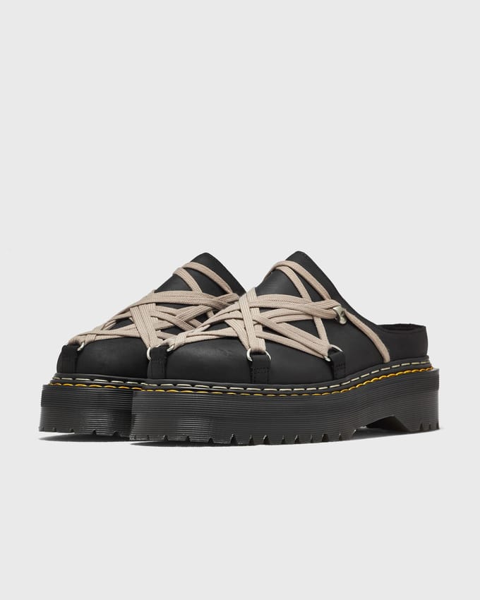 X Dr. Martens LEATHER SHOES-QUAD SOLE MEGALACE® MULE