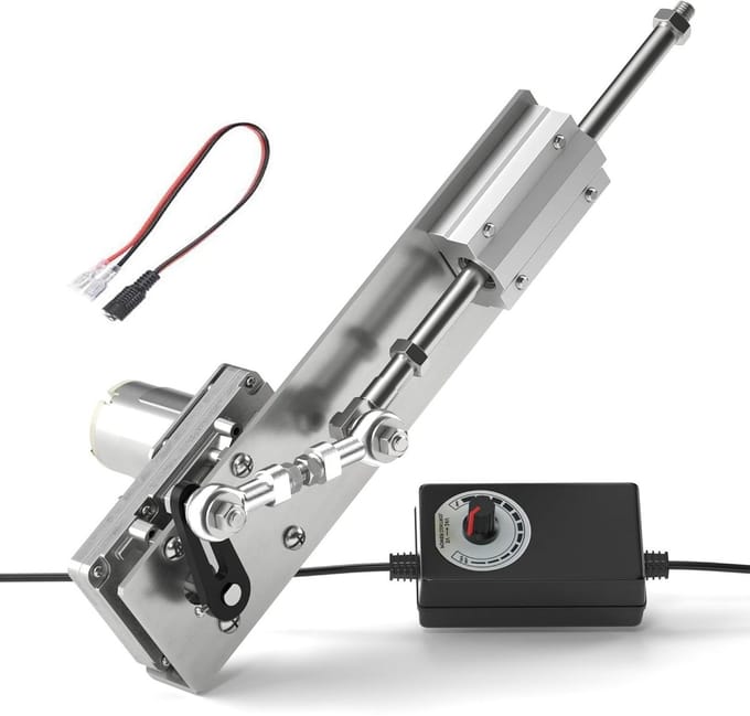 Lineaire Aandrijving - Zuigermotor Telescoop - Variabele Beweging - Instelbare Slag Snelheid - 2-8cm Slag 12V