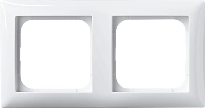 Busch Jaeger Balance afdekraam - 2 voudig - Horizontaal / vertikaal - Wit