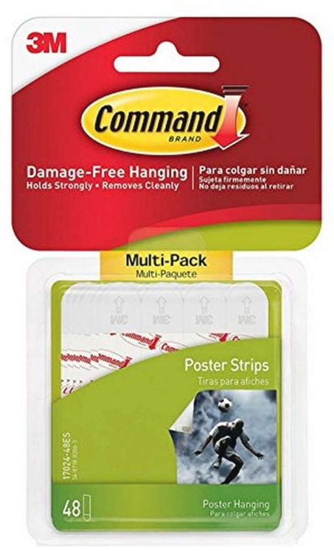 Plakstrips voor posters - Herbruikbare en beschadigingsvrije bevestiging - 2-pack