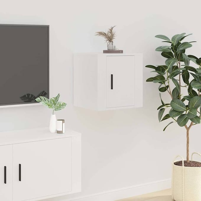 vidaXL - Tv-wandmeubel - 40x34,5x40 - cm - wit