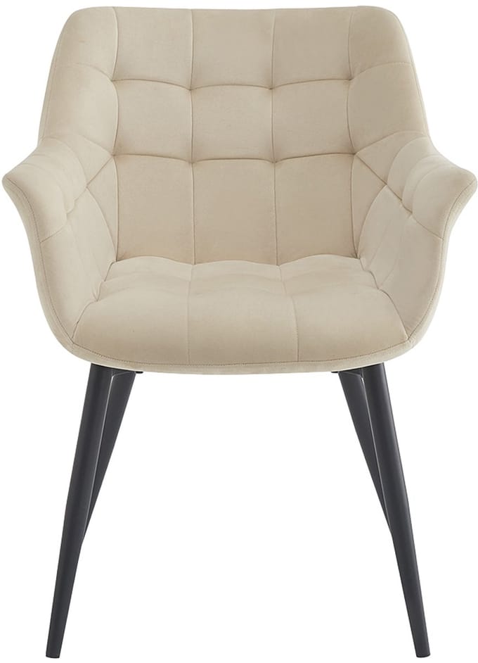 Clayre & Eef Eetkamerstoel 63x62x80 cm Beige Metaal