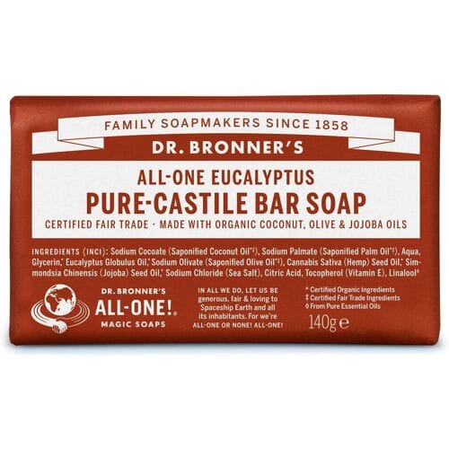 Dr. Bronner’s Dr. Bronner&rsquo;s Magic Bar Soap Eucalyptus 140 g