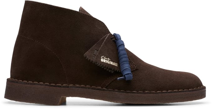 Clarks - DESERTBOOT CREPE - Vrije tijd half-hoogHeren veterschoenHeren sneakers - Kleur: Bruin - Maat: 40.5
