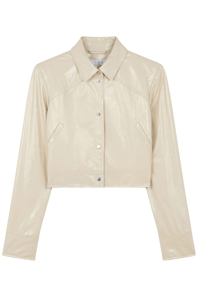 IRO Paris Devta Sand White Taglia: 40 | Giacche di pelle Outlet | Donna | Marrone