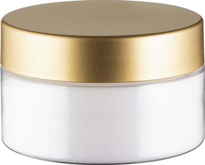 Scrubzout Perzik - 300 gram - Pot met luxe gouden deksel - Hydraterende Lichaamsscrub
