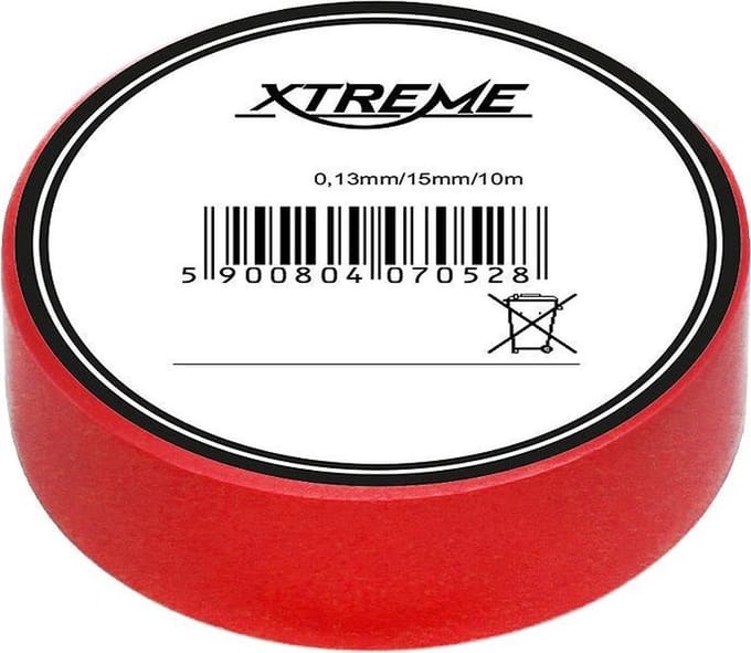 isolatie tape - rood - 15mm - 10 Meter