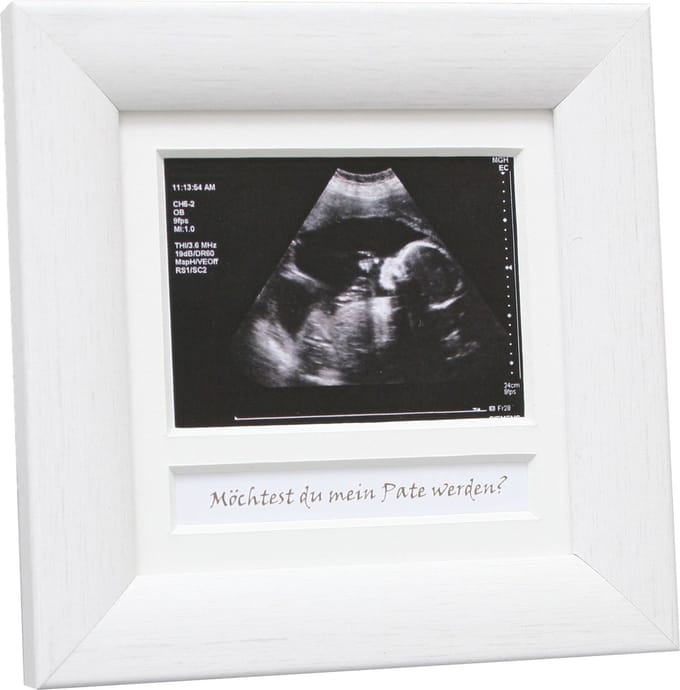 Deknudt Frames echofotolijst - wit - foto 5,5x7,5 cm met tekstvak - DE
