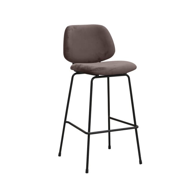 LABEL51 - Barstoel Bello - Taupe - 53x46x105cm - Set van 2