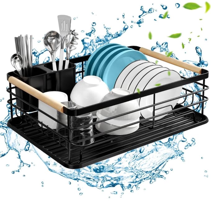 CRLYN® Afdruiprek met Lekbak - Afwasrek voor Afwas - Droogrek