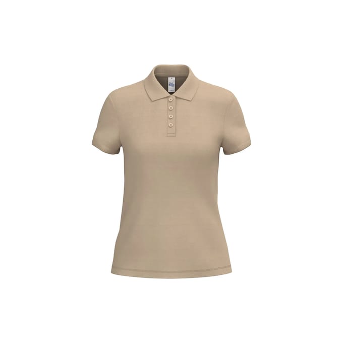 Biologisch pique polo voor dames iDeal Basic Brand