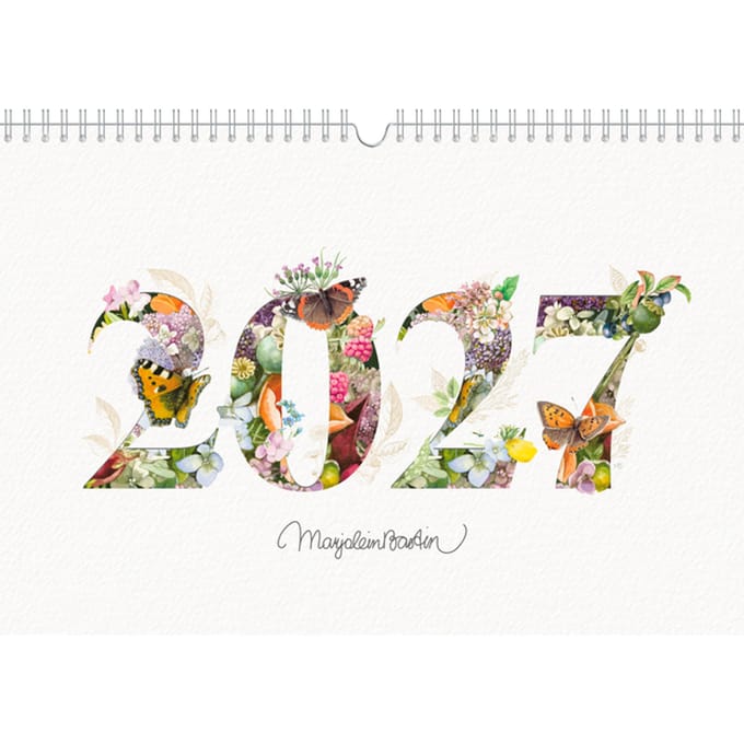 Familiekalender 2027 Marjolein Bastin A4 nederlands