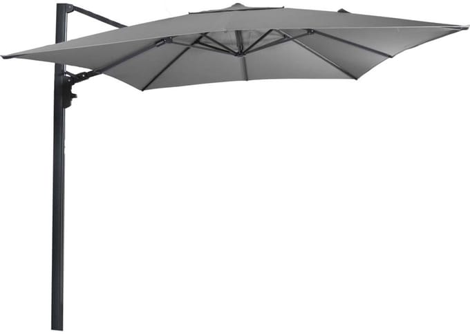 Lesli Living - Push-up parasol Virgo - Grijs - 300x300cm