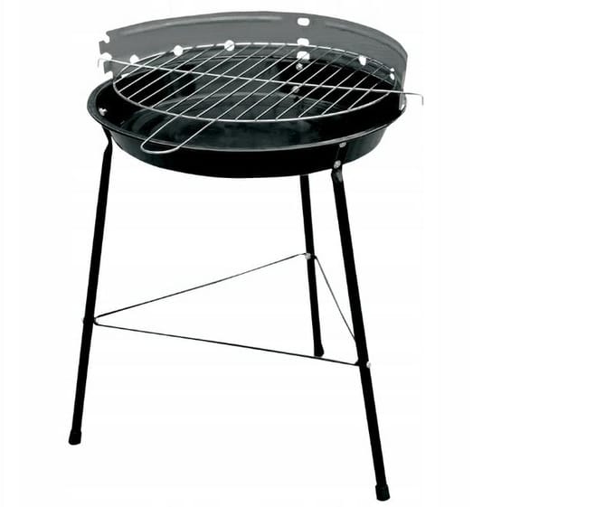 Master Grill MG Serie - Ronde Draagbare Houtskoolbarbecue - 32,5 cm - Stabiele Poten