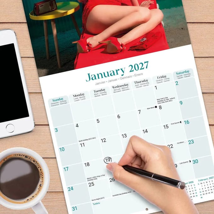 Retro Pin Ups Kalender 2027
