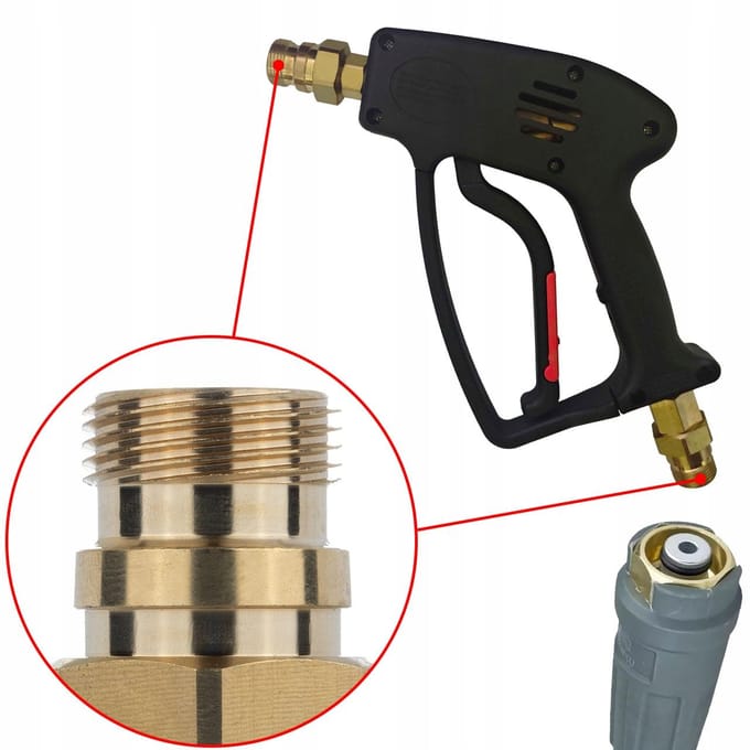 Rosfix Spuitpistool Vervanging - EasyLock TR22, 350 bar - 150°C - 40 L/min - Geschikt voor Kärcher