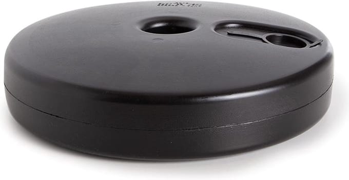 Perel Universele (na)vulbare voet voor afzetpaal, rond 30 cm, zwart